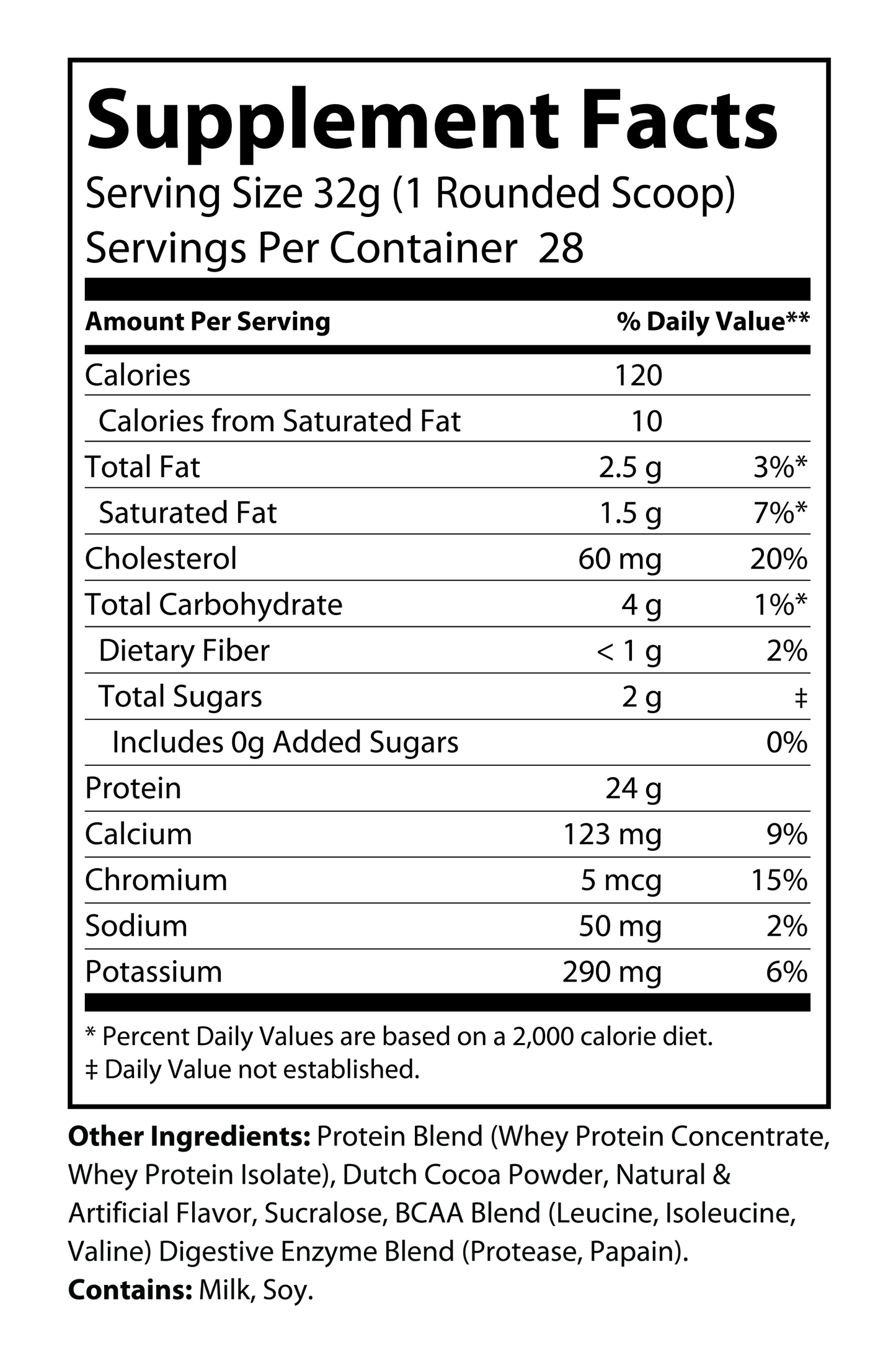 Whey Protein 2lb (Chocolate)