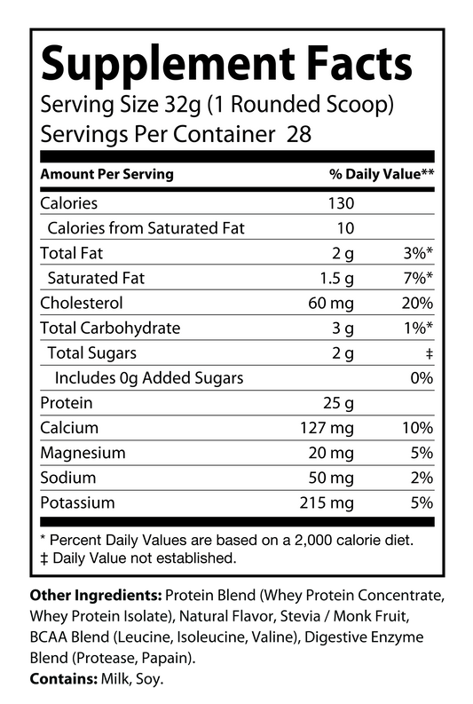 Whey Protein 2lb (Vanilla)